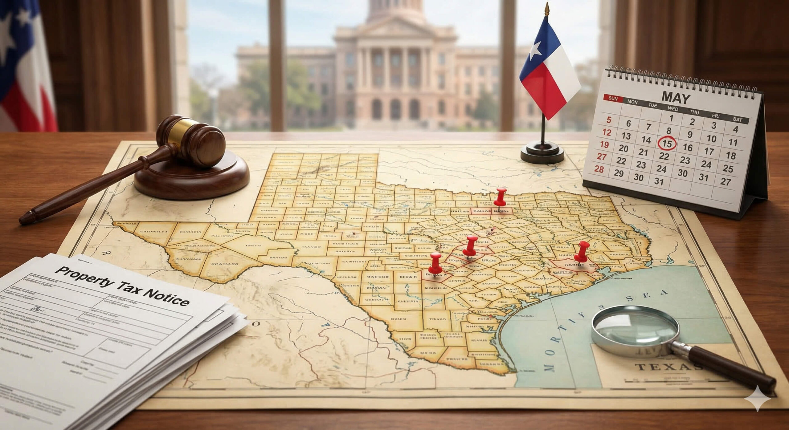 Property Tax Appeal Deadlines in Texas by County