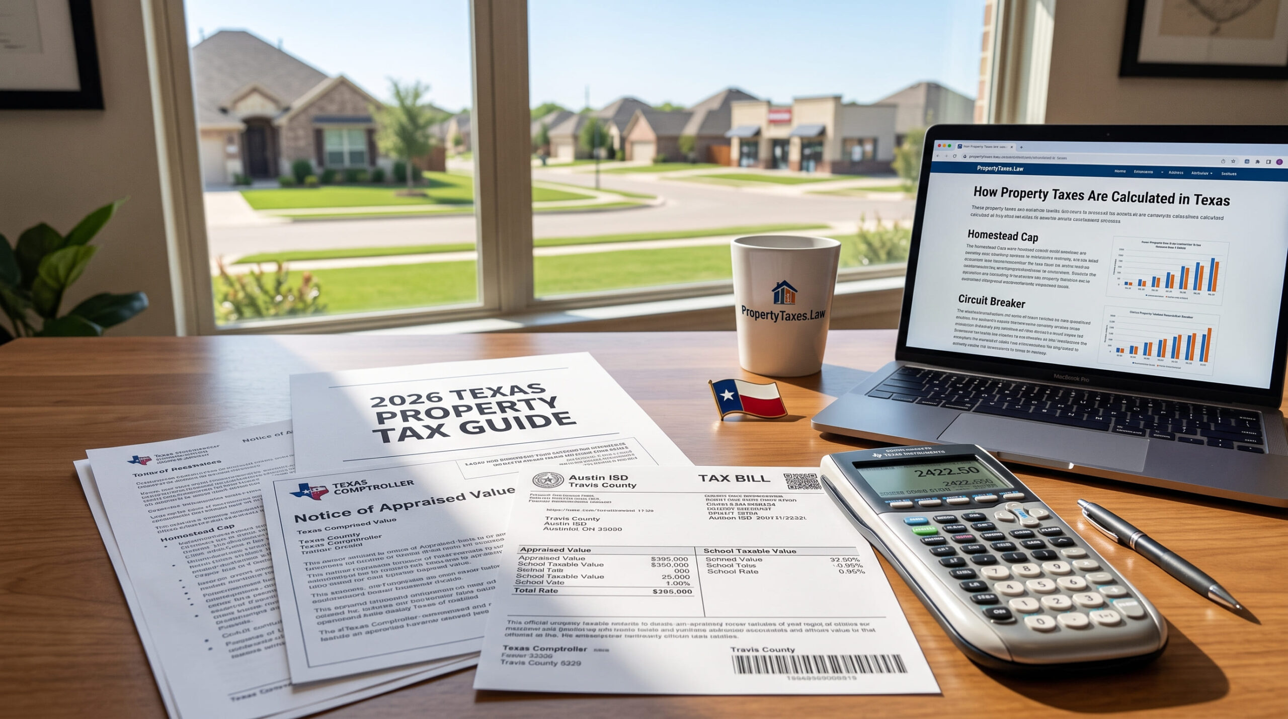 How property taxes are calculated in Texas step by step