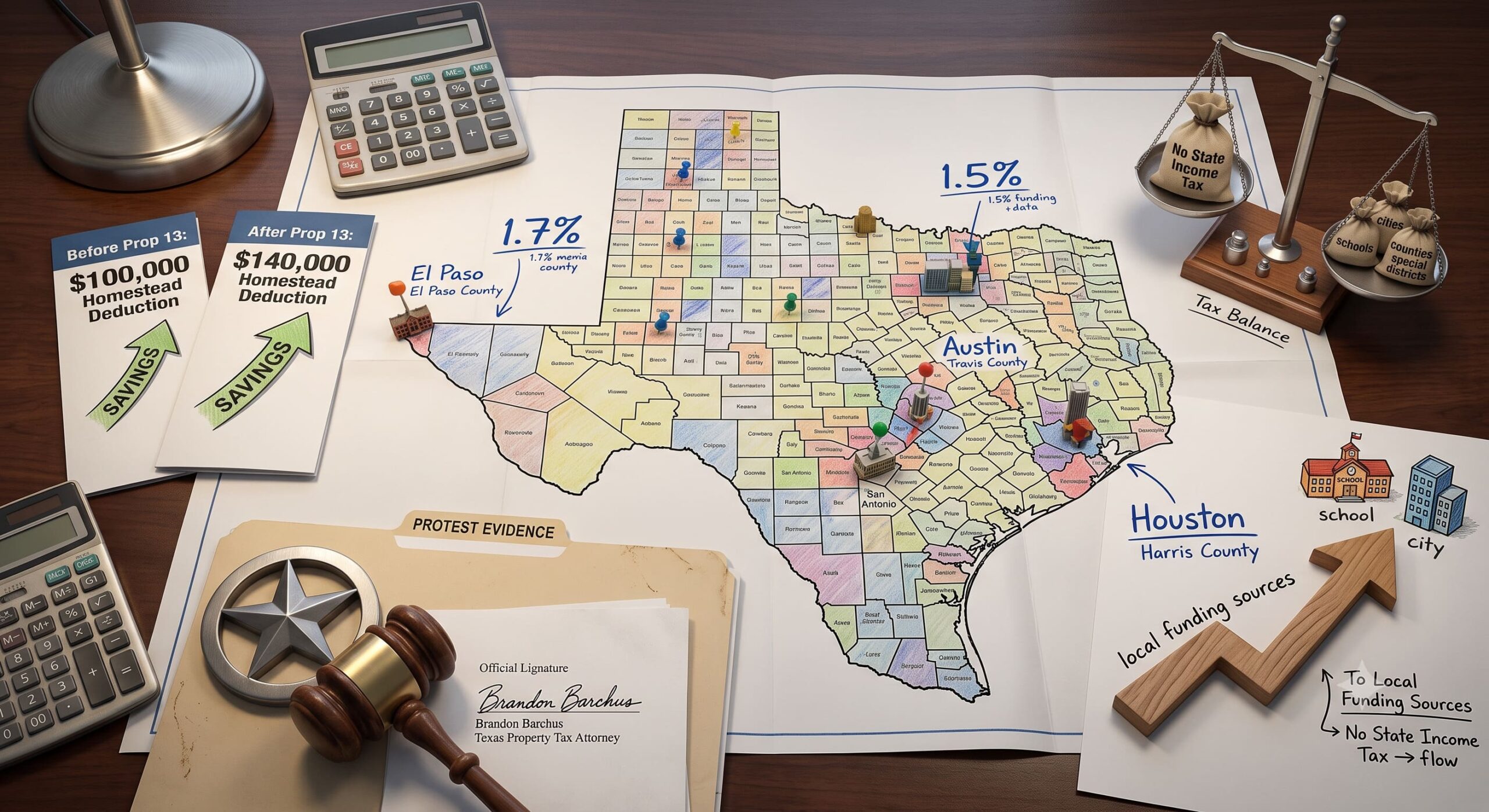 Texas property tax rates by county and city 2026