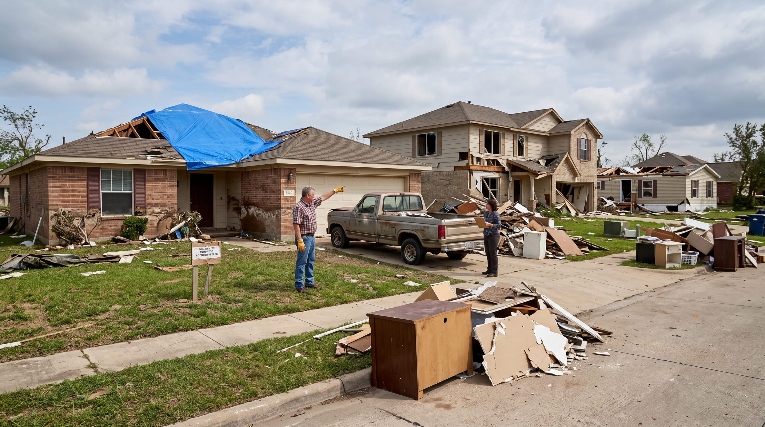 Texas temporary disaster exemption for property damaged by hurricane flood freeze or storm
